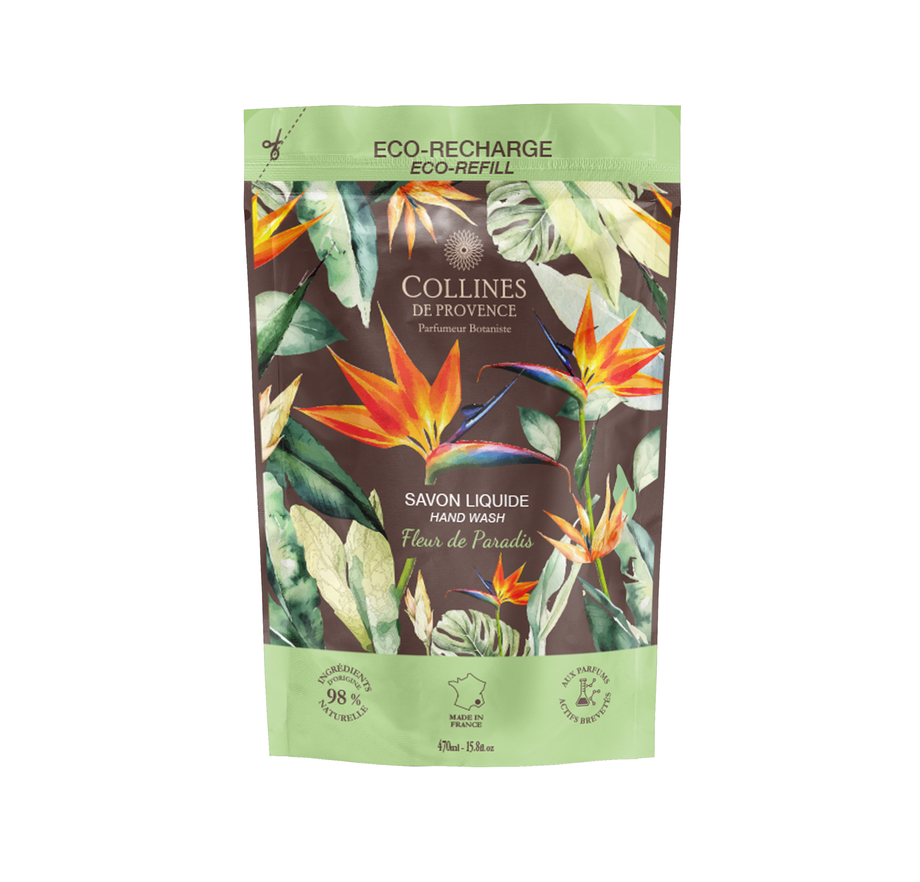 Fraicheur Vegetale рефилл жидкое мыло Paradise Flower 470мл